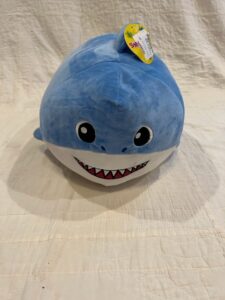 Blue shark squish toy