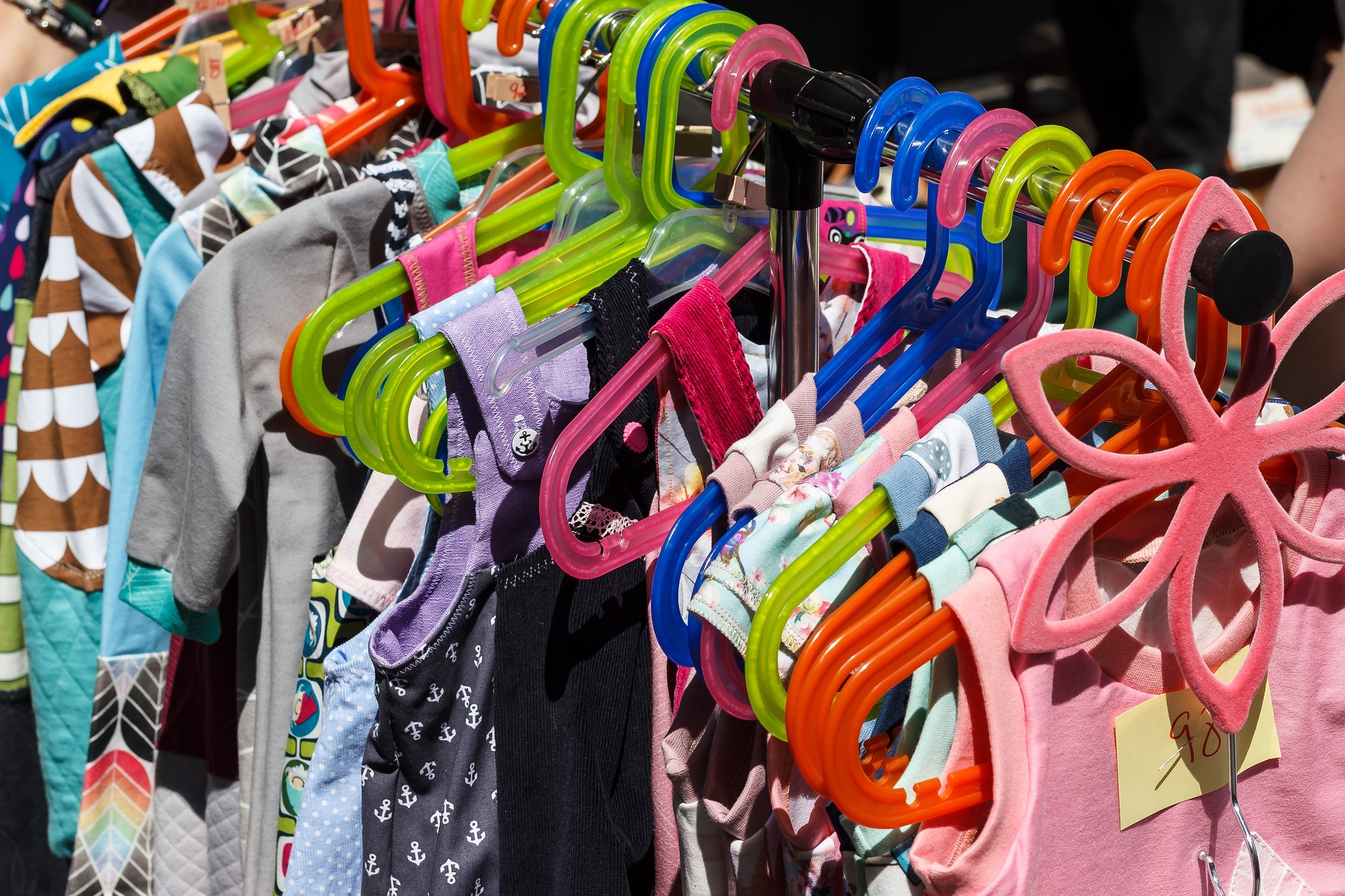 childrens clothing on hangers