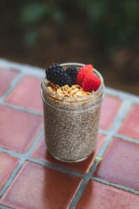 chia pudding with fruit